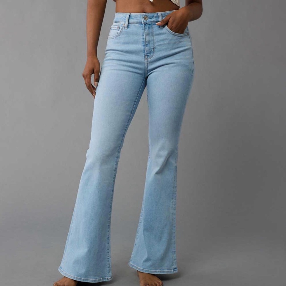 American Eagle Light Wash Flare Jeans